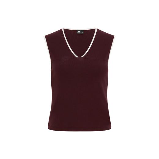 oneup撞色边V领背心 商品图8