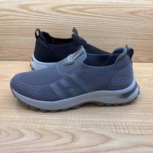 豪行2024年夏季新品时尚潮流飞织健步男单爸爸鞋14200922 商品图3