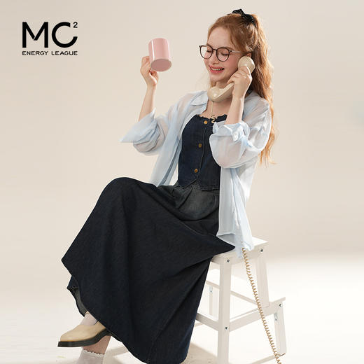 女装雪纺衫外套配渐变牛仔套裙-2576S5221028 商品图1