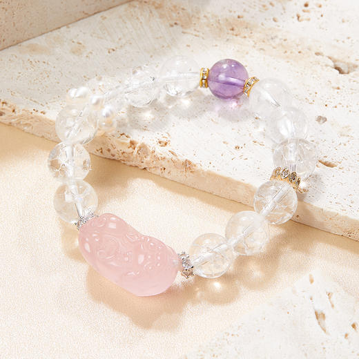 乘风2025✖️ISME【四季发财 多财多福】多宝水晶暴富貔貅招财纳福手串小众设计手串女款 商品图1