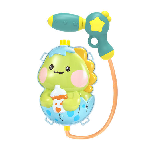 【2000ml大容量水枪包】儿童大容量背包水枪 卡通恐龙高压抽拉式水枪漂流对战戏水玩具 商品图5