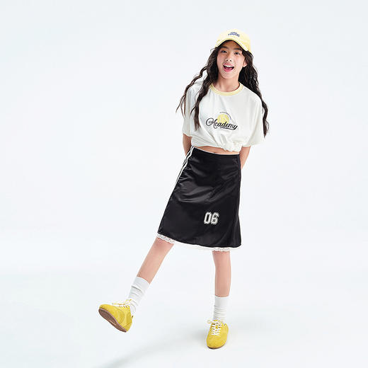 笛莎Deesha青少年女童T恤2025夏季女童防晒T恤 商品图1