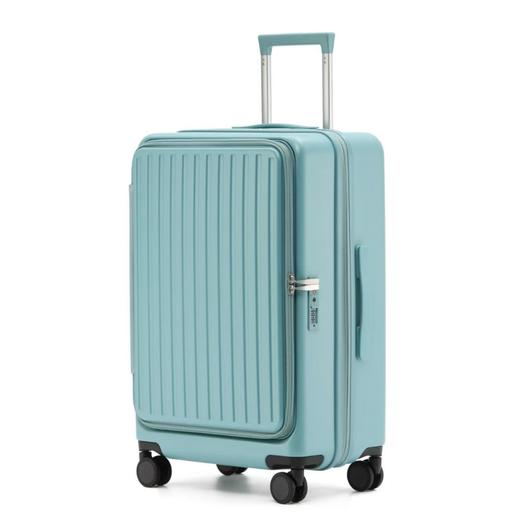 前开口/侧开口可扩展大容量行李箱登机箱时尚挂钩万向轮拉链行李箱USB充电 商品图7