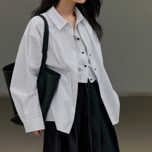 SUSX 早春限定！设计师款假两件衬衫（下单3-7天发货） 商品图1