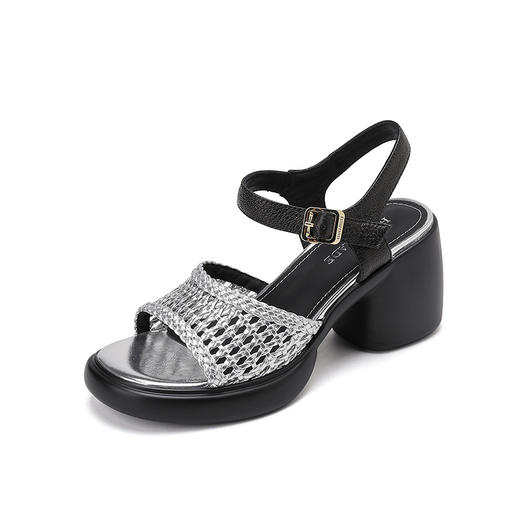 TZW-真皮厚底凉鞋女款2025新款女鞋 商品图4