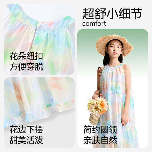 女童无袖连衣裙夏季新款安奈儿童装EG523086 商品图4