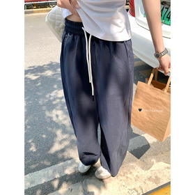 <曾小咸推荐>抽绳松紧腰2色气球裤宽松显瘦休闲裤