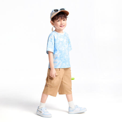 【实体店同款】男童全腰梭织七分裤夏季新款安奈儿童装XB526634 商品图3