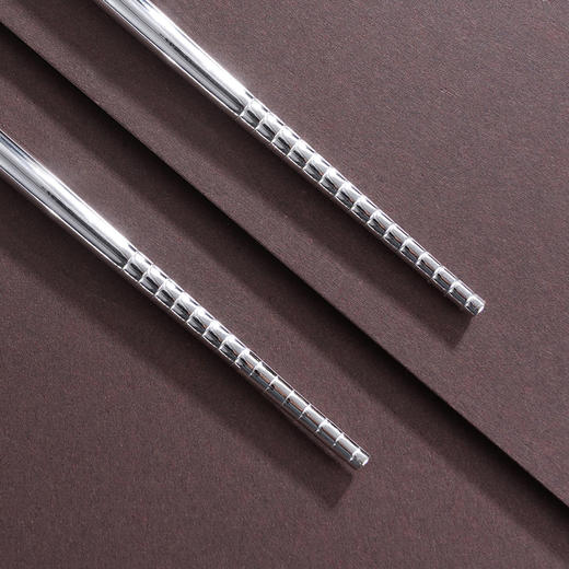 子佩集S999银【暮鼓】筷子摆件花满福堂【KZ000125】纯银餐具鱼莲2503 商品图4