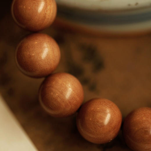 【青山特惠】1.5*15颗沉水印度迈索尔正区红肉老山檀手串 L5 商品图6