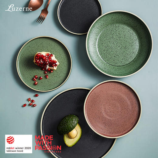 Luzerne陆升陶瓷MOD系列烟灰色套装10件套（5色可选）礼盒装 商品图0