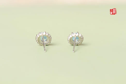 【冰河】托帕石耳钉 商品图4