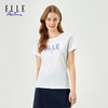 ELLE Active夏新款舒适亲肤经典字母针织短袖T恤女修身版上衣 商品缩略图2
