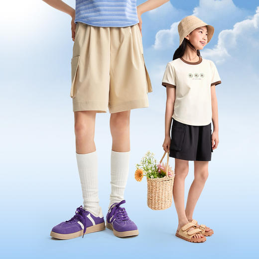 女童全腰梭织短裤夏季新款安奈儿童装EG526100 商品图2