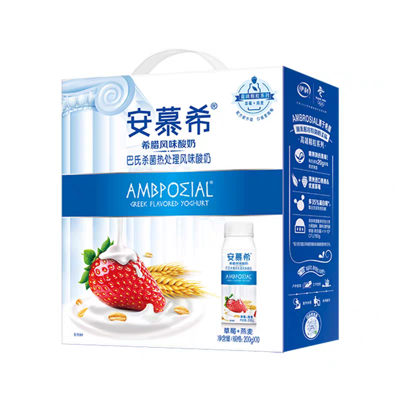安慕希常温酸奶草莓燕麦味200g*10