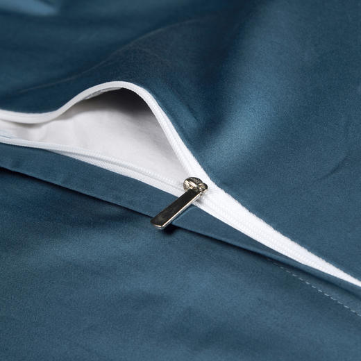 南方生活 100支进口高端匹马棉刺绣四件套  朵红/浅灰/月光蓝 枕套48*74cm*2/被套200*230cm/床单245*250cm 商品图6