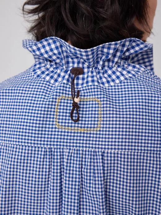 Simple Project/Y2563/“伞蜥”格纹收腰长袖衬衫 商品图4