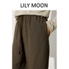 【75%天丝+25%亚麻】LILY MOON天丝亚麻松紧腰抽绳阔腿裤LM1228 商品缩略图4