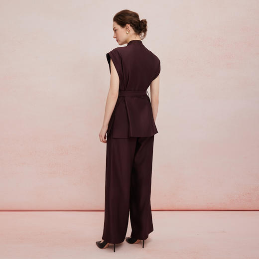 QF401斯尔丽2025夏季新款立体手工绣花上衣高端套装茶歇休闲阔腿裤套装 商品图1