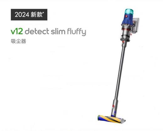 1楼戴森无绳吸尘器 V12 DT Slim Fluffy（蓝色）2024款 商品图0