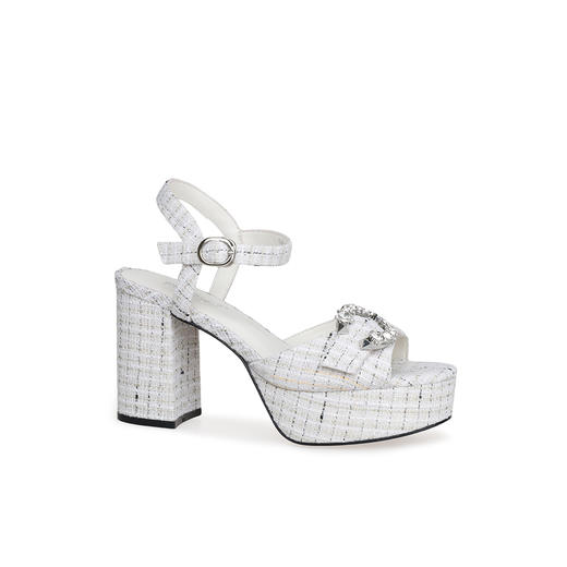 豪麟名鞋奥莱迪嘉女鞋凉鞋织物DJELA51WL004白色  原价1960元 商品图0