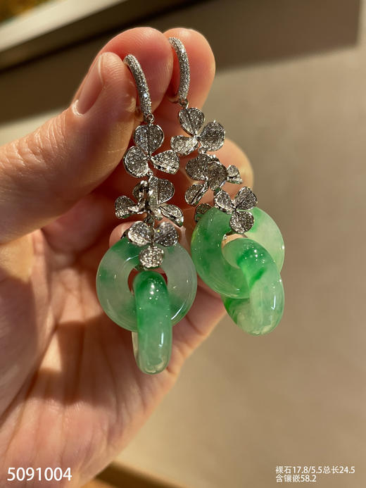 5091004，双环耳坠。具体价格微信咨询 商品图0