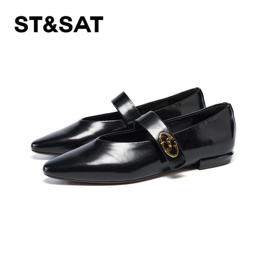 【油蜡牛皮】星期六高级感极简风玛丽珍SSD1111157 商品图9