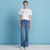 EITIE爱特爱棉感舒适复古蓝色直筒显瘦薄款牛仔裤2025夏季新款B2505618 商品缩略图1