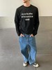 AcneStudios1996系列字母印花图案宽松圆领长袖卫衣男女同款黑色（DY*TJ） 商品缩略图10