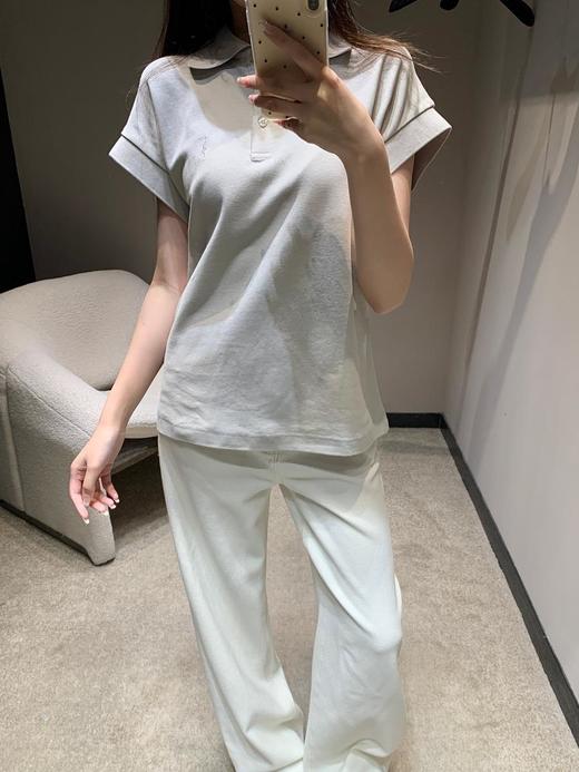 SaintLauren*圣罗兰2025SS春夏新款字母刺绣珠地棉POLO衫（DQJ） 商品图7