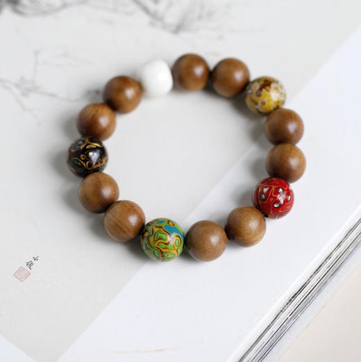 【青山特惠】12mm 10颗大漆-老山檀 五行珠【缘彤】手串y12 商品图3