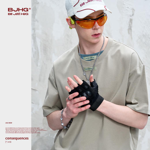 BJHG不计后果撞色双领t恤短袖男款夏季设计感速干凉感抑菌功能T恤 商品图3