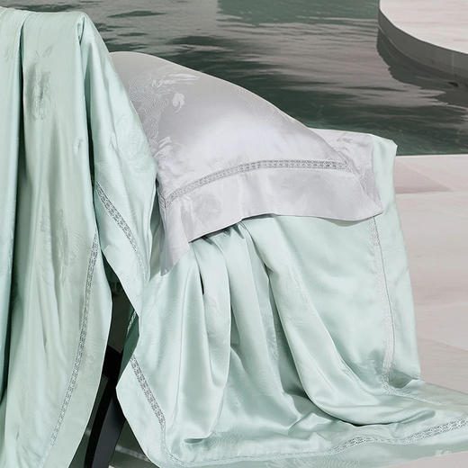 万事利可水洗纯蚕丝夏被-花漾 商品图3