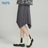 NUTS春秋新款气质百搭显瘦不规则百褶中长款半身裙女411061241 商品缩略图2