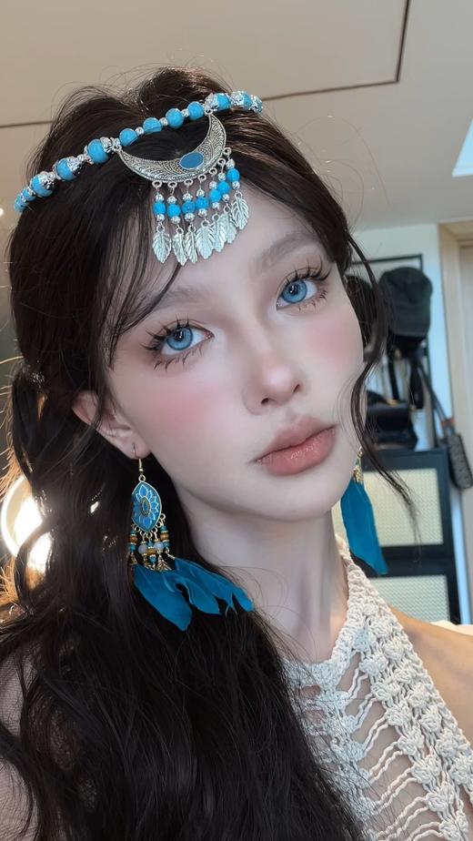 Clairecolor日抛  薄荷曼巴 绿/海域冰川 蓝 14.5mm 日抛无售后！！ 商品图1