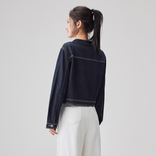 IEF/爱依服2025高个子 春季 港式复古休闲风通勤百搭牛仔外套BG40869 商品图4