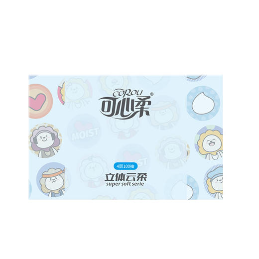 可心柔牌纸面巾100抽*10包VF1395 商品图2