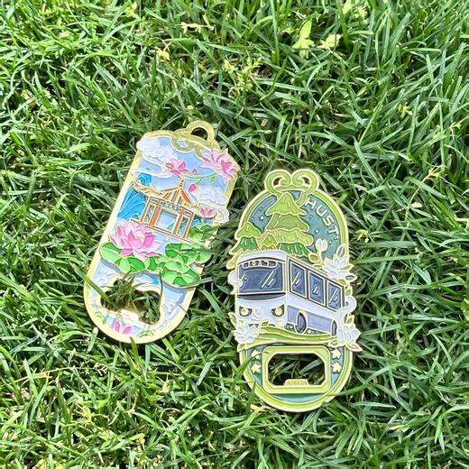 校车玉兰款冰箱贴开瓶器 商品图1