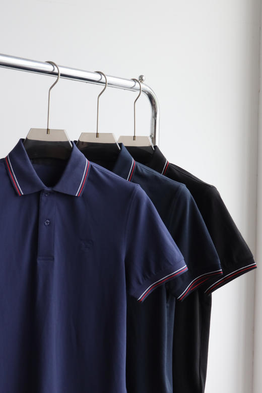 P.R.D 25新款 拼色丝光珠地网棉 翻领短袖POLO衫 TX440 商品图4