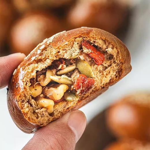 疆小来·黑麦手把馕 500g  装满坚果的馕包子 商品图2