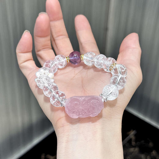 乘风2025✖️ISME【四季发财 多财多福】多宝水晶暴富貔貅招财纳福手串小众设计手串女款 商品图3