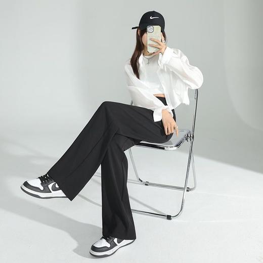新款春夏季西装阔腿裤高腰垂感宽松直筒休闲裤显瘦百搭西裤女 商品图2
