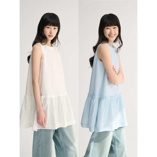 MAISON CECILE夏季亚麻舒适百搭通勤实穿衣橱无袖背心裙式上衣 商品图0