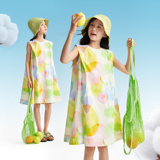 女童无袖连衣裙夏季新款安奈儿童装EG523046 商品图2