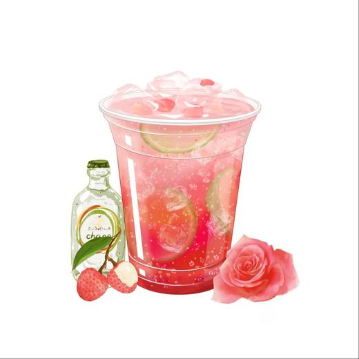 玫莓荔枝气泡饮 商品图0
