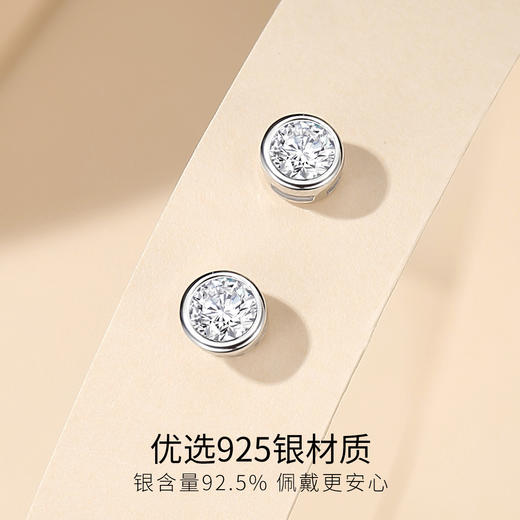 WINY925纯银2025新款小圆钻耳钉 商品图2