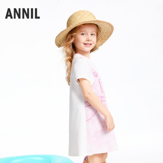 【实体店同款】女童短袖连衣裙夏季新款安奈儿童装XG523652 商品图1