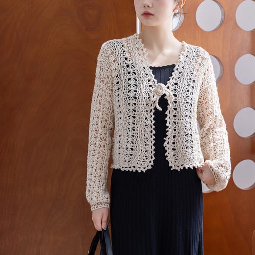 苏苏姐家春日小衫棉麻钩针手工diy毛线团蕾丝线自制材料包 商品图3