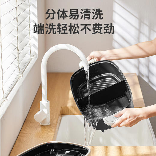 【一锅多用 分区控温】摩动微压鸳鸯火锅一体/分体式微压烹饪推拉耳扣防漏锁温不沾内胆轻松端洗 商品图3