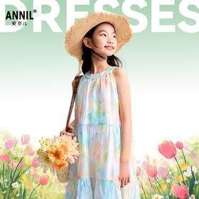 女童无袖连衣裙夏季新款安奈儿童装EG523086
